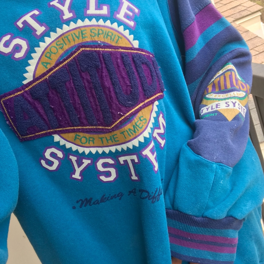 Vintage Oversized Attitude Sweatshirt